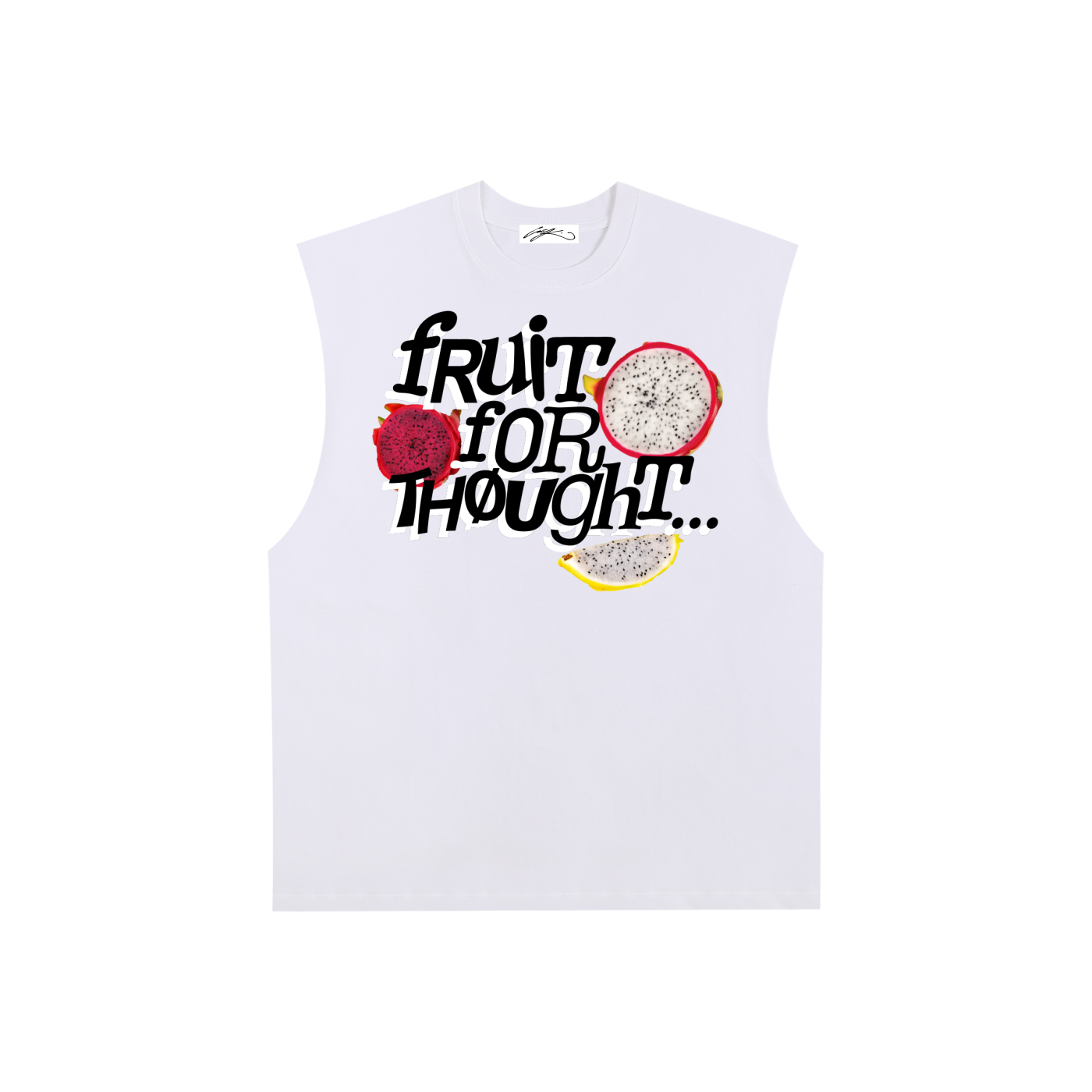 "Fruit For Thought" Cut-Off Tank (White)