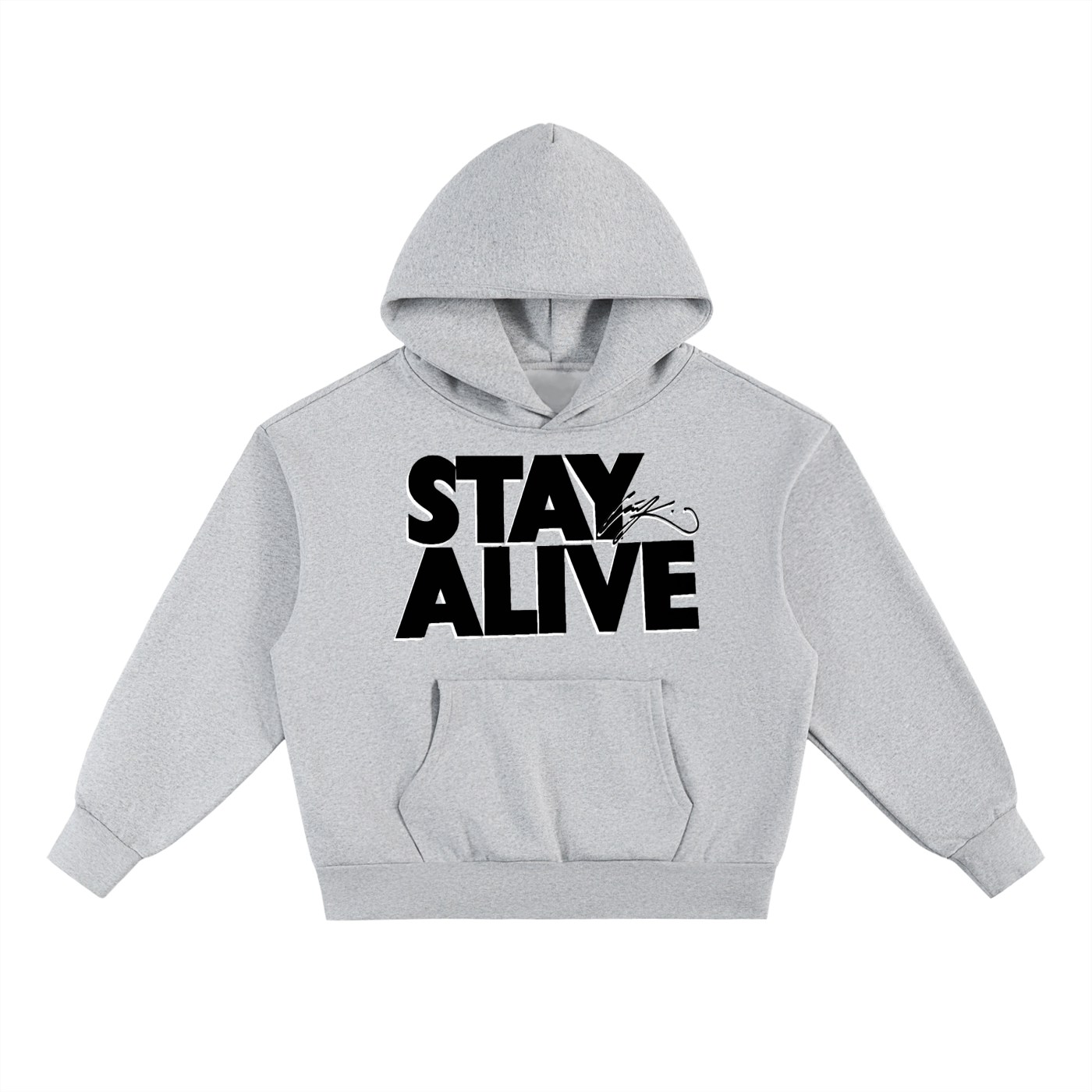 "STAY ALIVE" Hoodie (Grey)