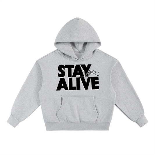 "STAY ALIVE" Hoodie (Grey)